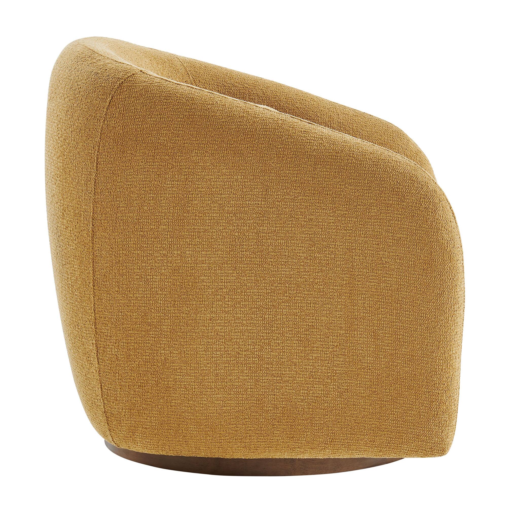 Alt View 3. Modway - Holland Swivel Armchair by Modway - Mustard.