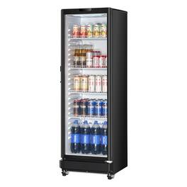 VEVOR - Commercial Merchandiser Refrigerator, 8.1 CU.FT Glass Door Display Refrigerator Upright Fridge - Black