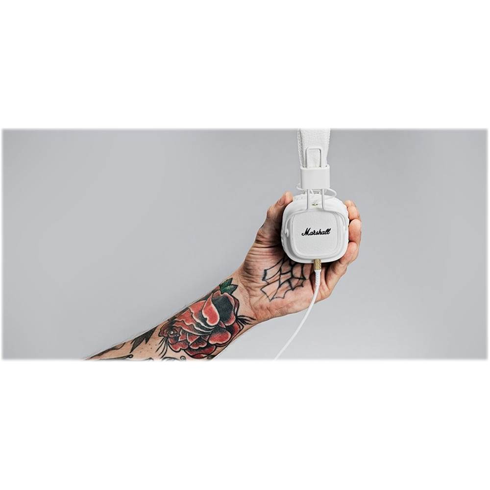 DISC Marshall Major II Bluetooth Headphones, White at Gear4music