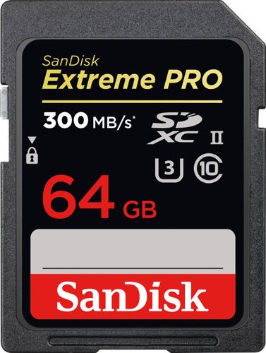 SanDisk - Extreme PRO 64GB SDXC UHS-II Memory Card