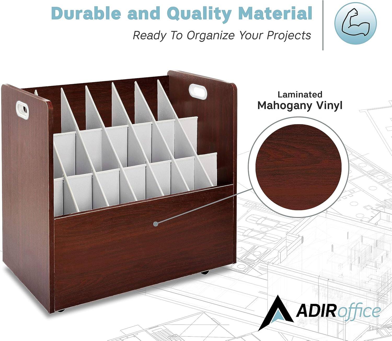 Durable and Quality Material
Ready To Organize Your Projects
Laminated Mahogany Vinyl
ADIR office