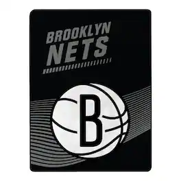 Sweet Home Collection - NBA Brooklyn Nets 60" x 80" Raschel Throw Blanket - Black