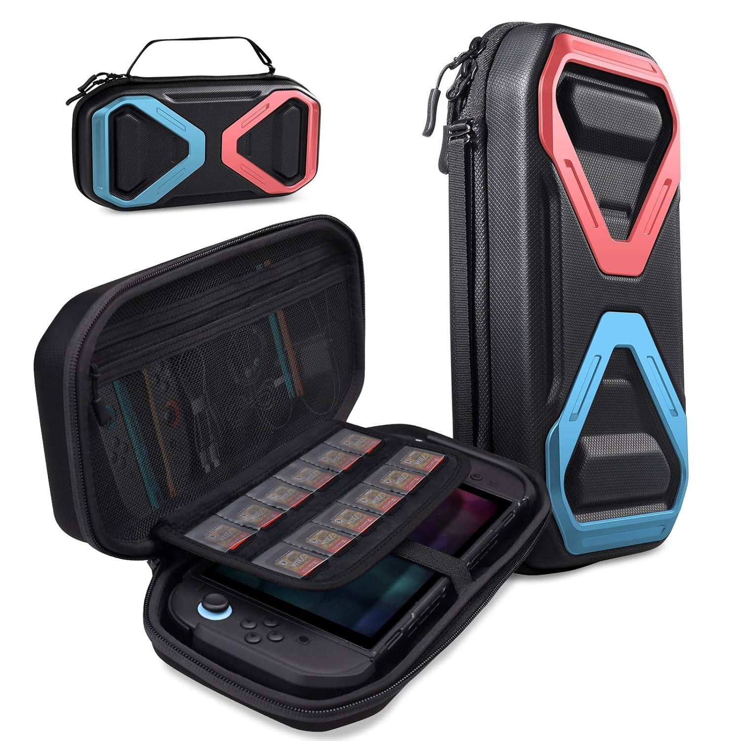 Angle. SUPCASE - SUPCASE Game Travel Carrying Case for Nintendo Switch - Blue.