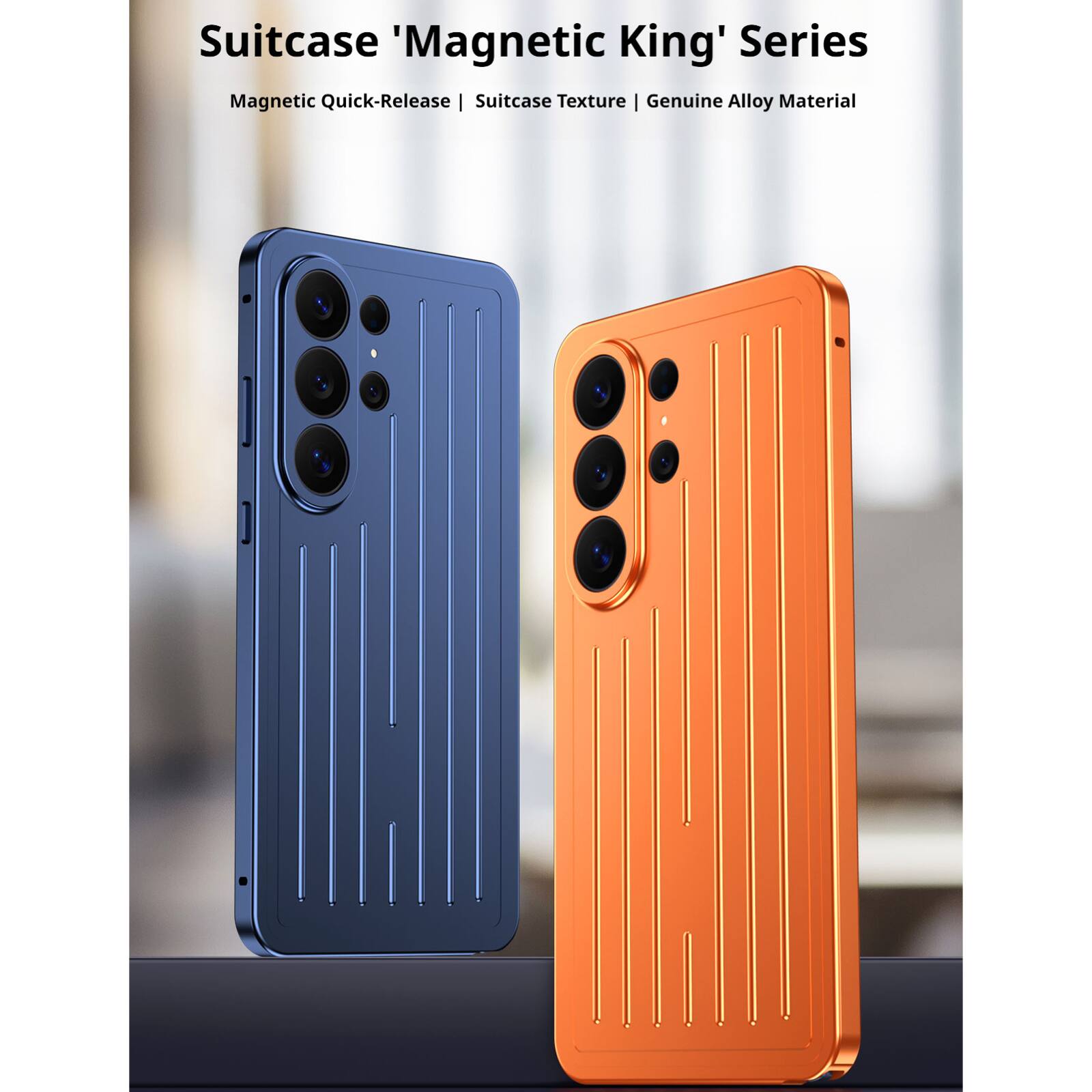 Suitcase 'Magnetic King' Series  
Magnetic Quick-Release | Suitcase Texture | Genuine Alloy Material