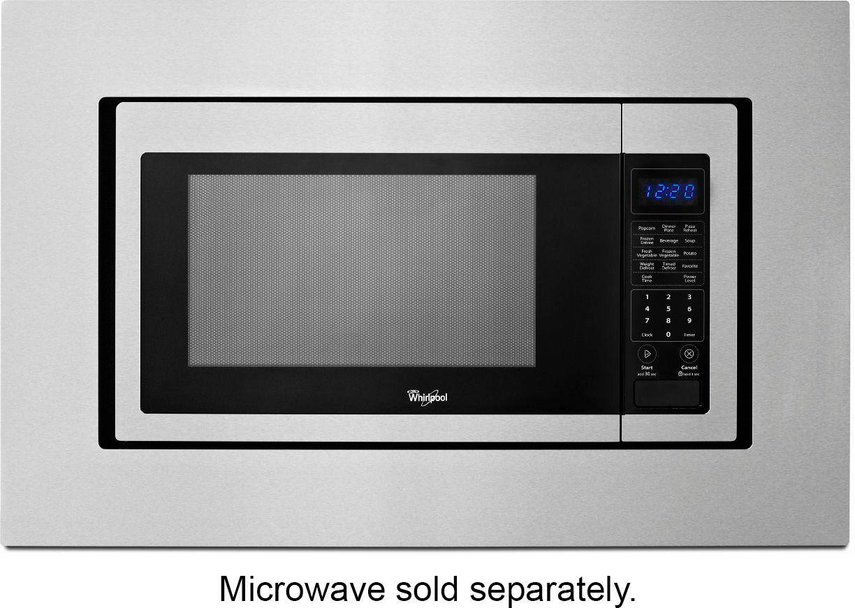 Alt View 11. Whirlpool - 26.9" Trim Kit - Stainless steel.