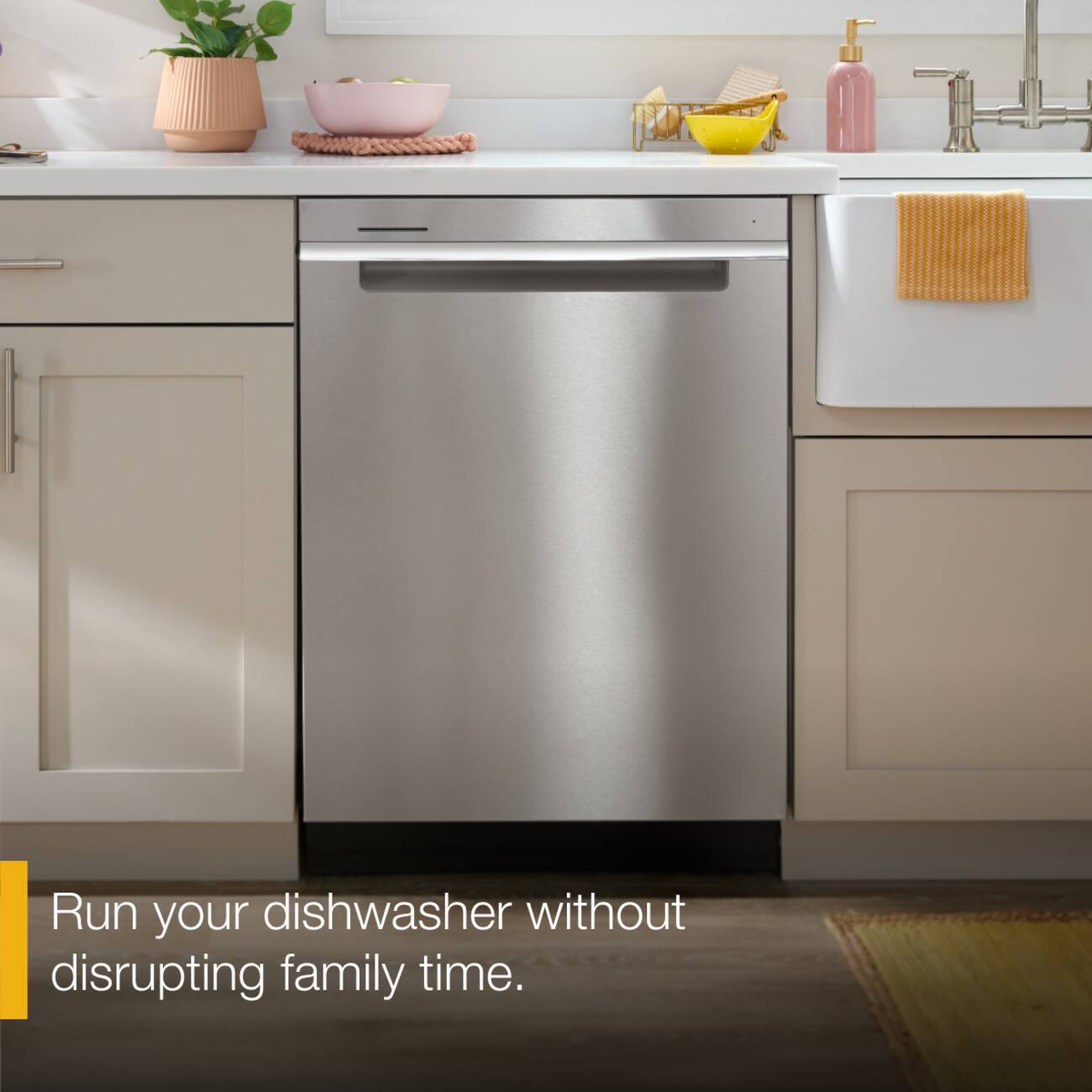 Run your dishwasher without disrupting family time.