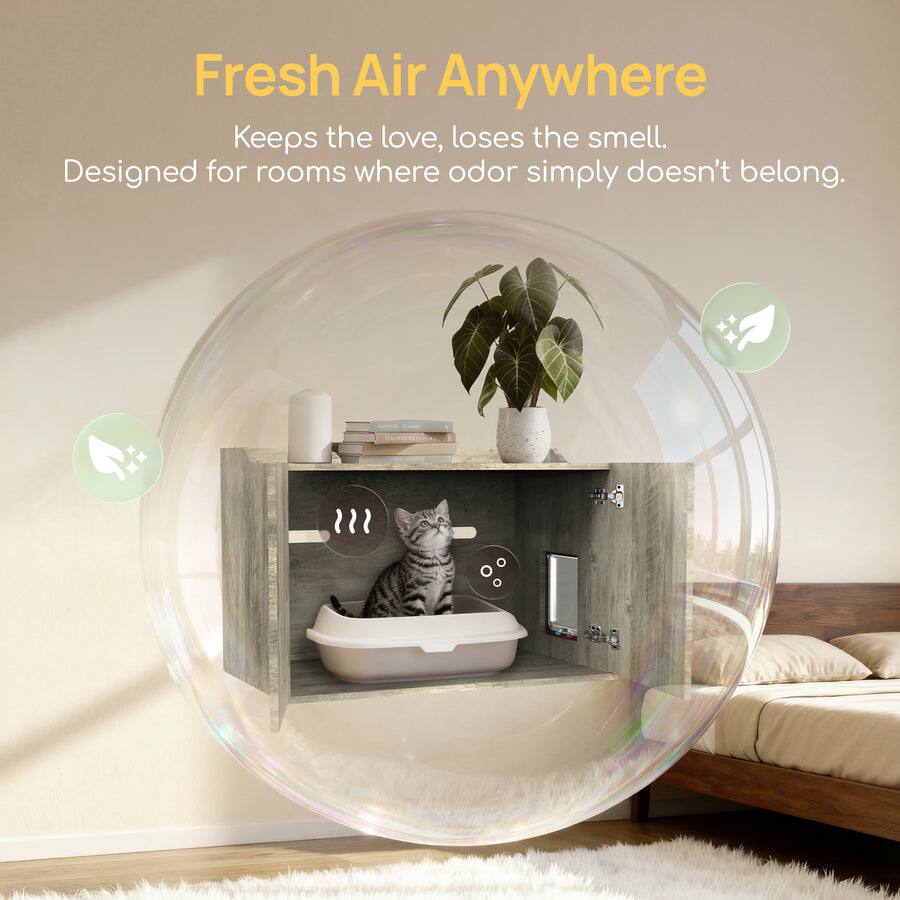 Fresh Air Anywhere  
Keeps the love, loses the smell.  
Designed for rooms where odor simply doesn't belong.