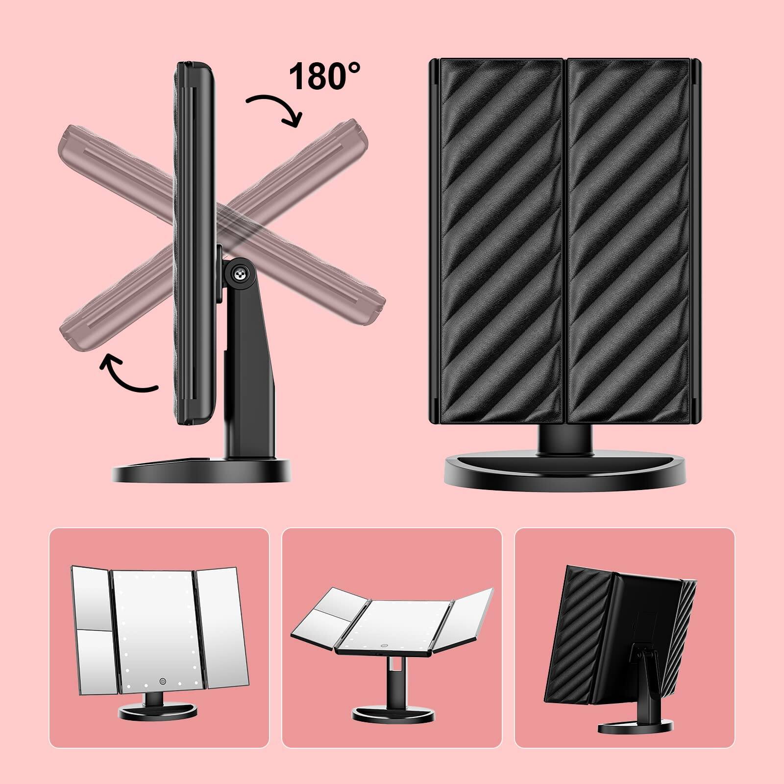 Alt View 2. Earthley Blooms - Mirror Light Touch High Quality Product with Modern Design for Daily Use Elegant Stylish Appearance - Rose Gold.