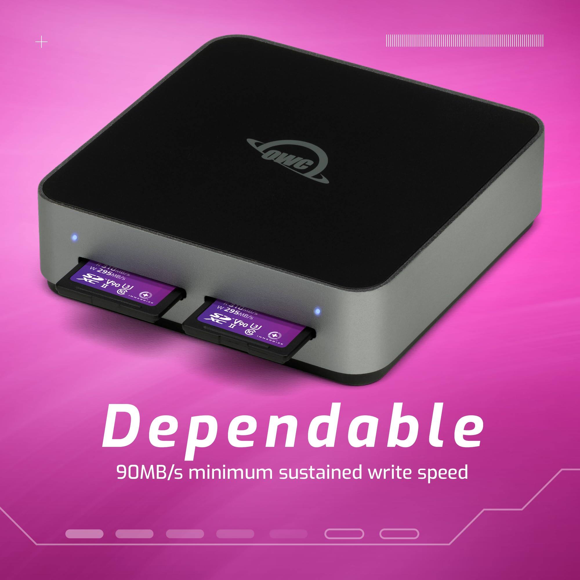 Dependable  
90MB/s minimum sustained write speed