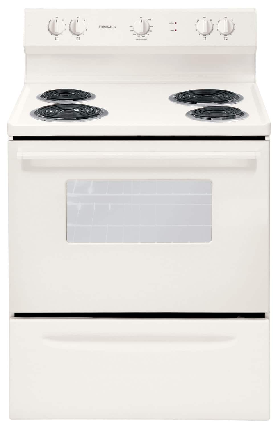 Frigidaire - 4.2 Cu. Ft. Freestanding Electric Range - Bisque - Front_Zoom