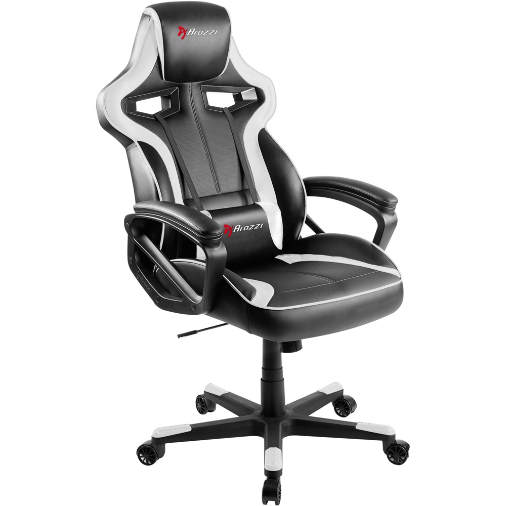 Left View: Arozzi - Milano Gaming/Office Chair - White