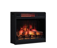 Twin Star Home - 23” 3D Infrared Quartz Electric Fireplace Insert with Safer Plug® and Safer Sensor™ - Insert - Front_Zoom