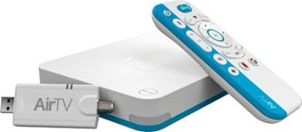 AirTV - 8 GB 4K Streaming Media Player with Adapter - White/blue - Larger Front