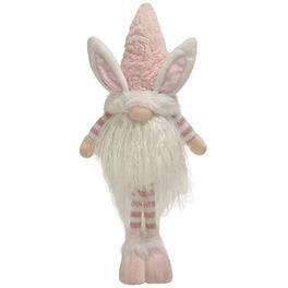 BreeBe - Fuzzy Pink Striped Standing Gnome Bunny - Multi