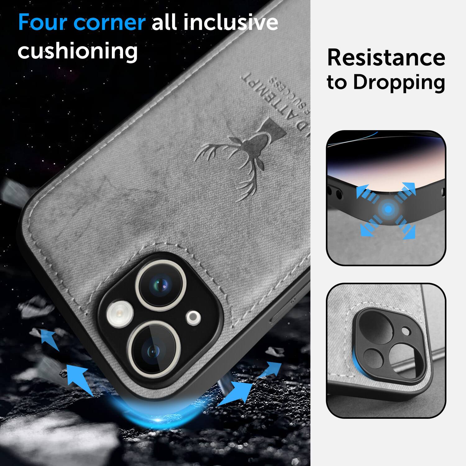 Four corner all inclusive cushioning, Resistance to Dropping
