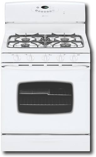Front Standard. Maytag - 30" Self-Cleaning Freestanding Gas Range - White.