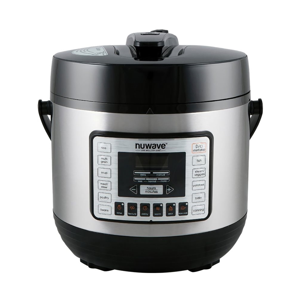 NuWave - Nutri-Pot 6qt Digital Pressure Cooker - Black/stainless was $99.99 now $73.99 (26.0% off)