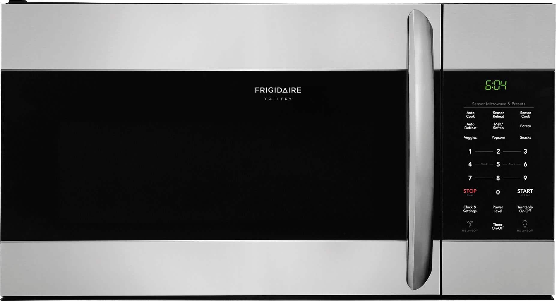 Front. Frigidaire - Gallery 1.7 Cu. Ft. Over-the-Range Microwave with Sensor Cooking - Stainless Steel.