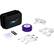 Front. ChargeHub - X5 5-Port USB SuperCharger (Worldwide Travel Pack) - Purple.