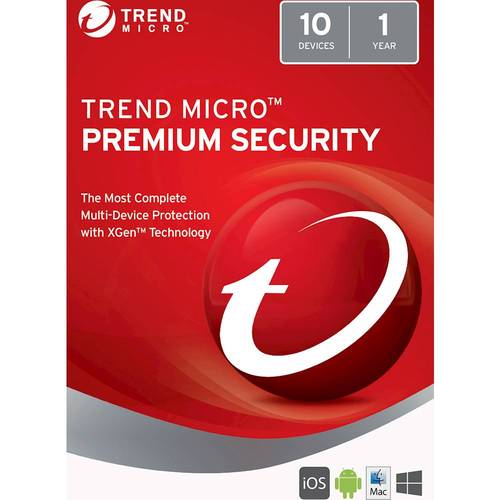  Trend Micro Premium Security (10-Devices) (1-Year Subscription)
