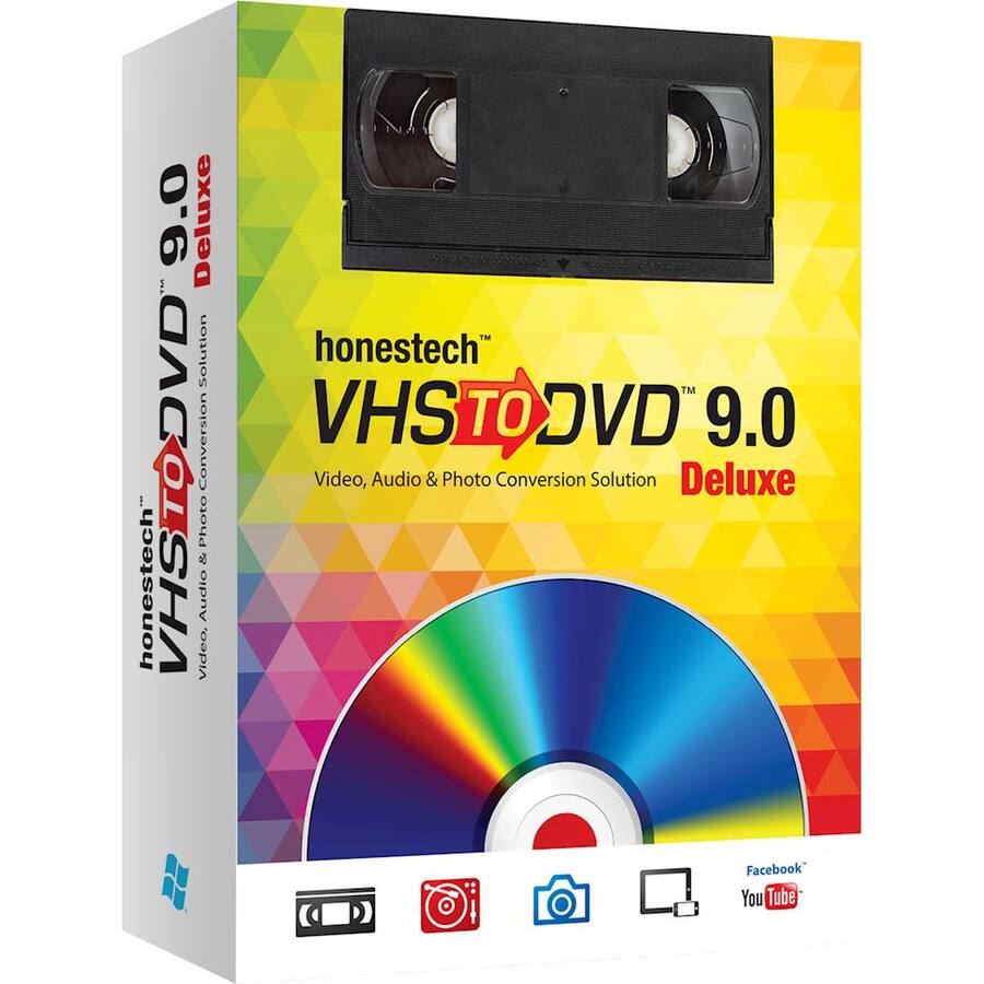 2CD+VHS Can Box VIDBOX VHS to DVD 9.0 Deluxe Windows HON787800F297 - Best Buy