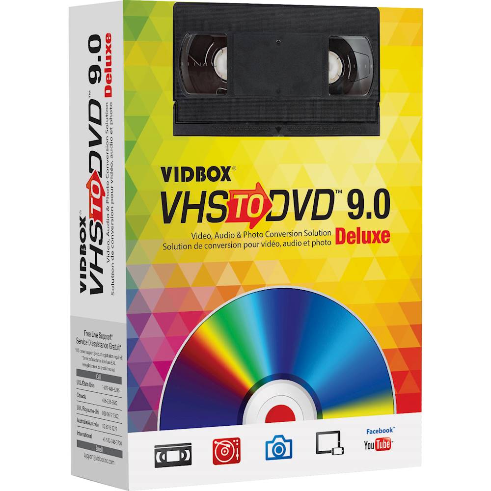 VIDBOX VHS to DVD 9.0 Deluxe Windows HON787800F297 - Best Buy