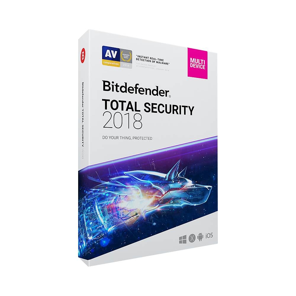 Customer Reviews: Bitdefender Total Security 2018 (5-Devices) (1-Year ...