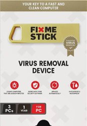 FixMeStick - Virus Removal Device (3 Devices) (1-Year Subscription) - Windows - Front_Zoom