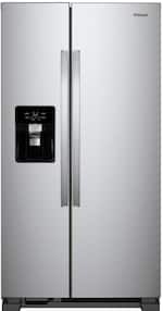 Whirlpool - 21.4 Cu. Ft. Side-by-Side Refrigerator Fingerprint Resistant - Fingerprint Resistant Stainless Steel - Front_Standard