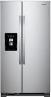 Whirlpool - 21.4 Cu. Ft. Side-by-Side Refrigerator Fingerprint Resistant - Stainless steel - Front_Zoom