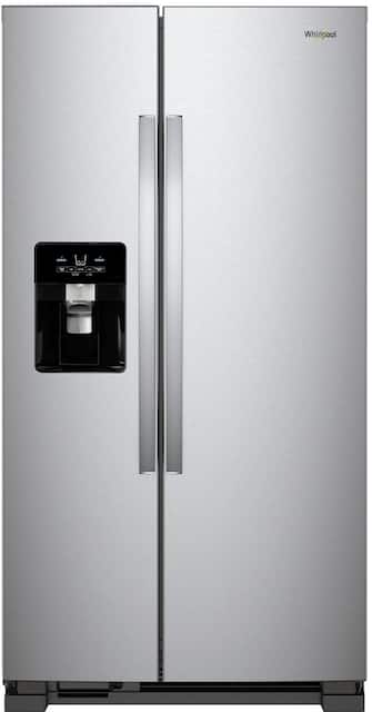 Whirlpool 21.4 Cu. Ft. Side by Side Refrigerator Fingerprint  Whirlpool 21.4 Cu. Ft. Side by Side Refrigerator Fingerprint