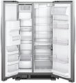 Alt View Zoom 1. Whirlpool - 21.4 Cu. Ft. Side-by-Side Refrigerator with Fingerprint Resistant - Stainless Steel.