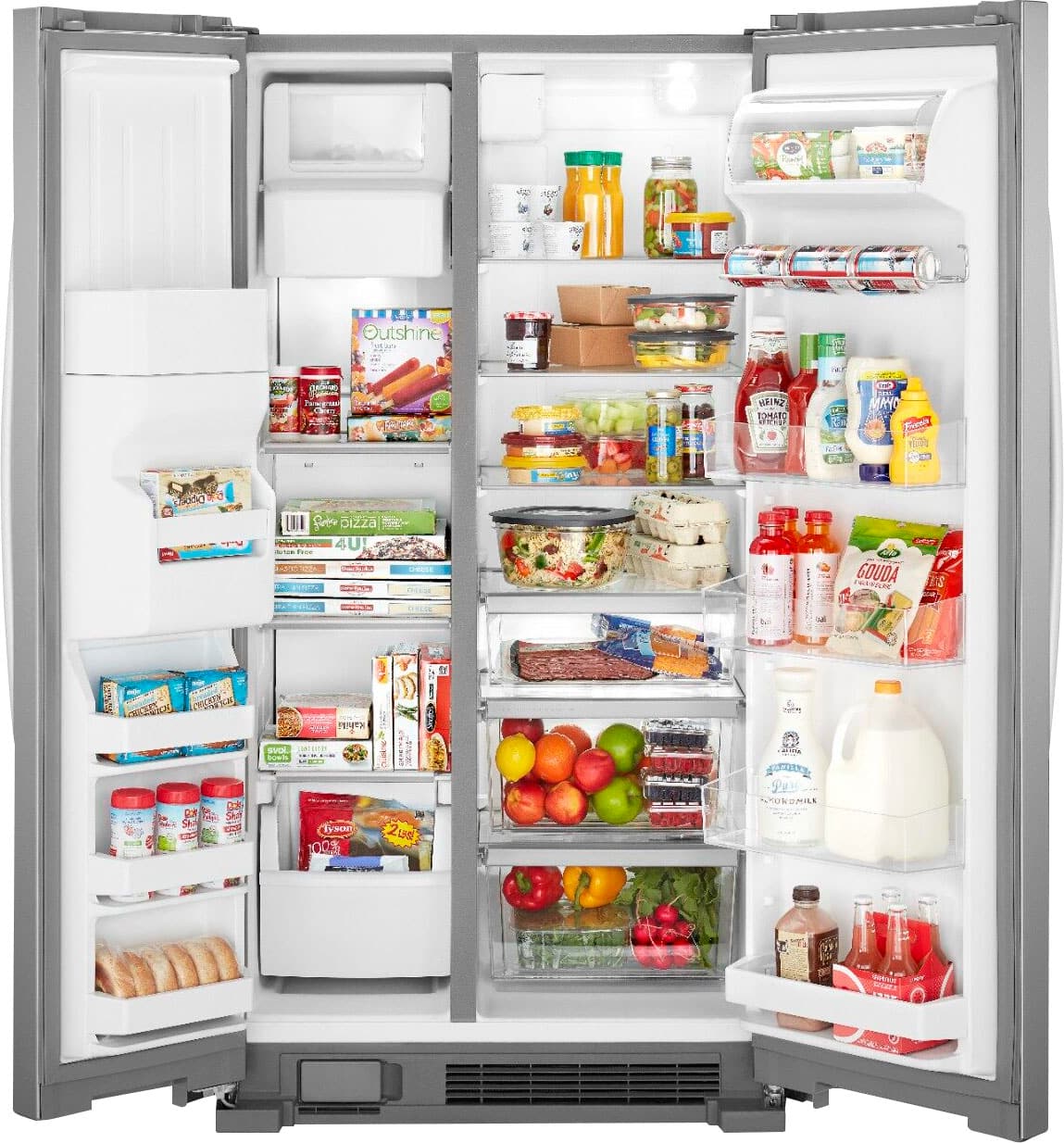 Customer Reviews: Whirlpool 21.4 Cu. Ft. Side-by-Side Refrigerator with ...