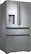 Angle. Samsung - Chef Collection 22.6 Cu. Ft. 4-Door Flex French Door Counter-Depth Fingerprint Resistant Refrigerator.