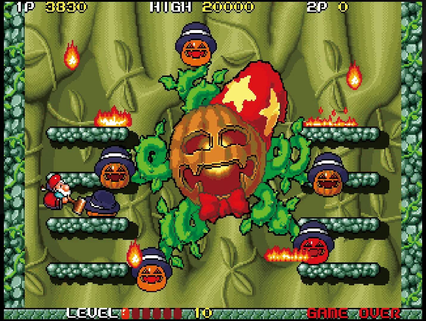 1P 03:9.0 HUGH 2020.0T0 2P 0 CEVEL GAME OVER