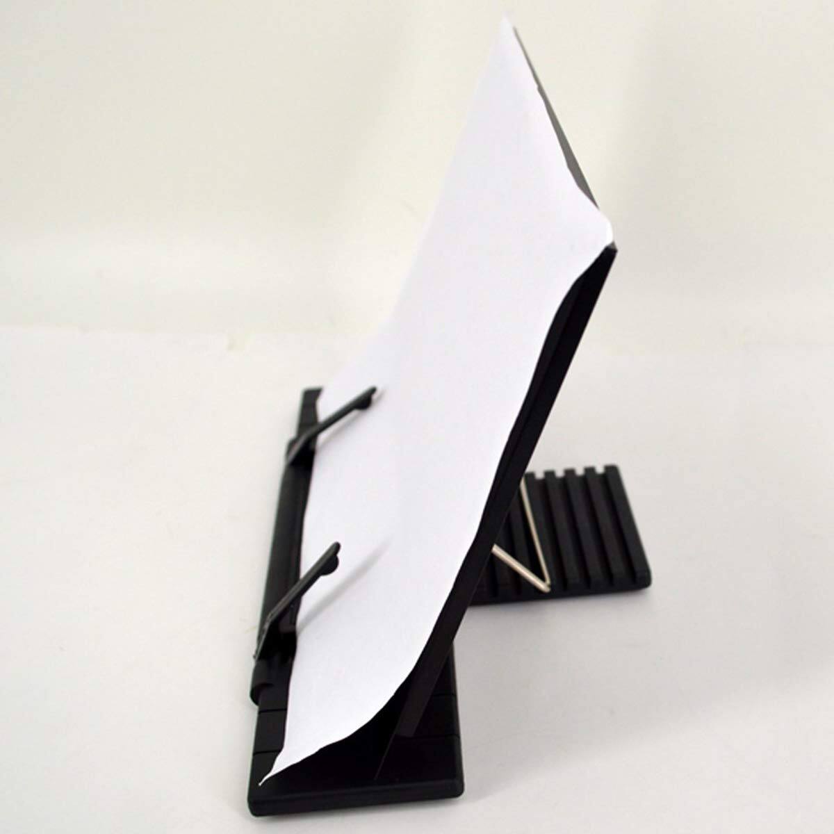 Left. MAGICAL RUBS - Hanghs Desktop Document Holder/paper Stand/clipboard For Sheet Music/cookbook/book With 7 Adjustable Positions Black - Default.