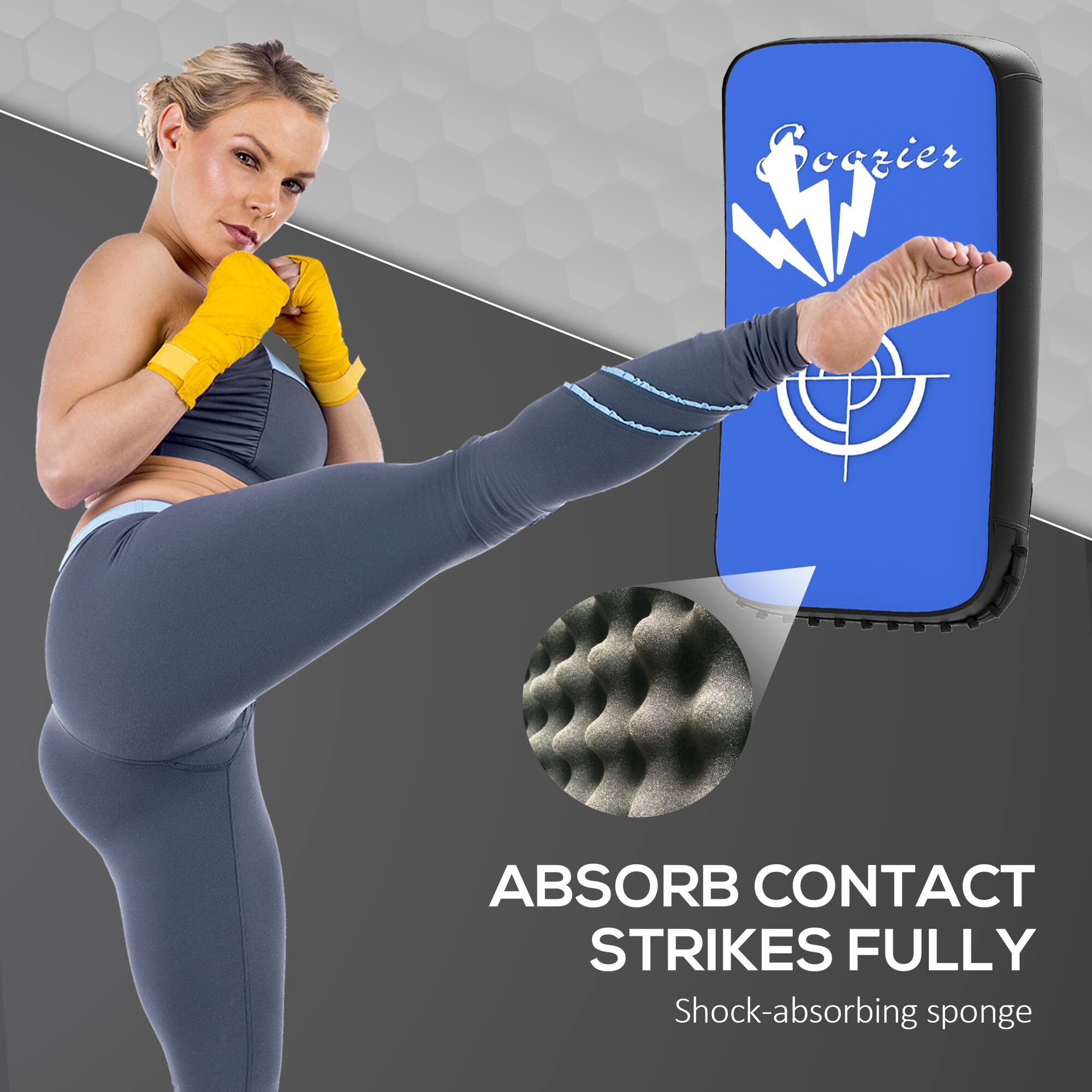 ABSORB CONTACT STRIKES FULLY  
Shock-absorbing sponge