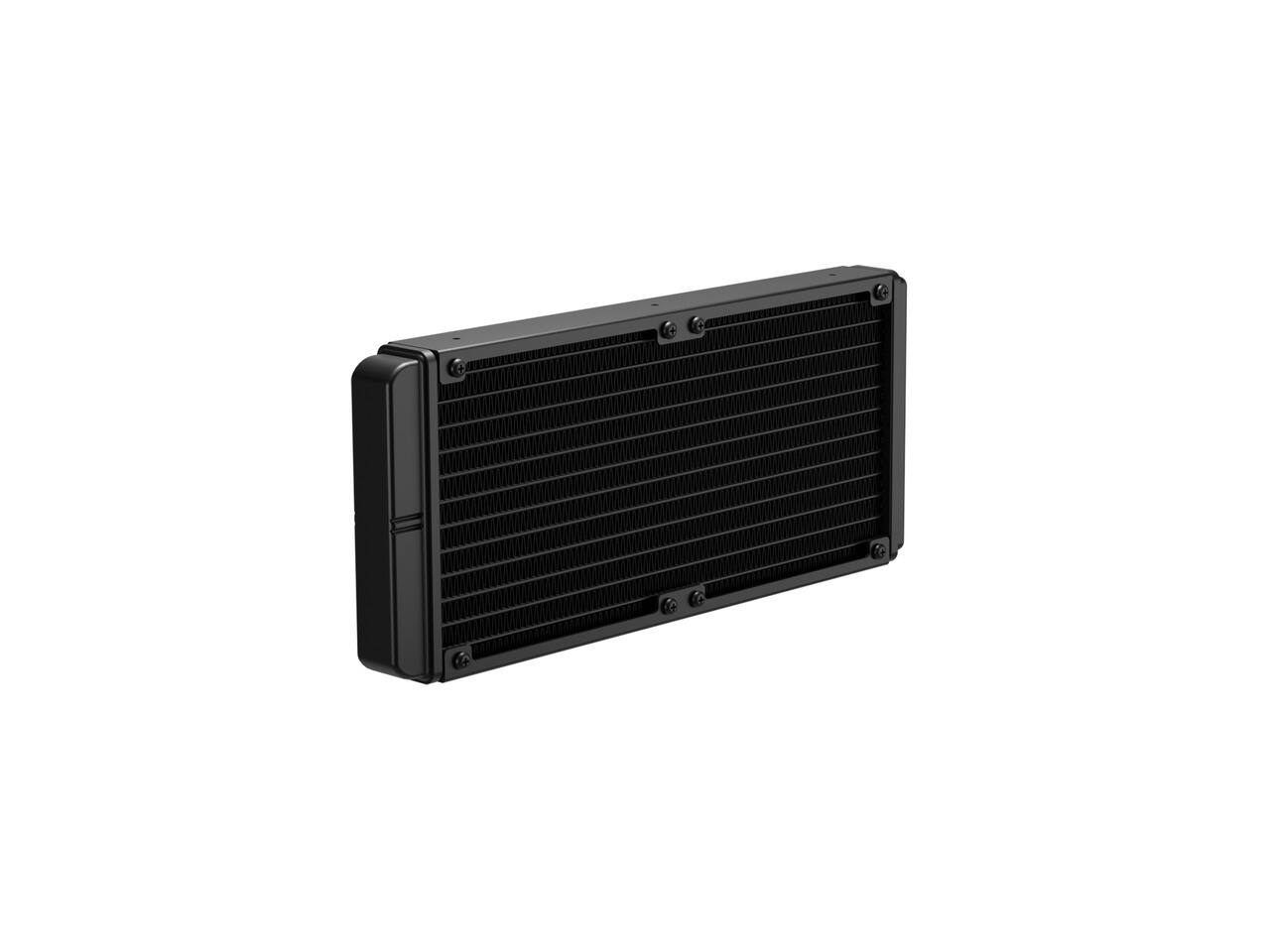 Alt View 4. Rosewill - Rosewill FROSTMAX 240mm ARGB AIO CPU Cooler - Digital Display, 2x ARGB PWM Fans, AMD AM5/AM4 & Intel LGA 1851/1700 - Black.