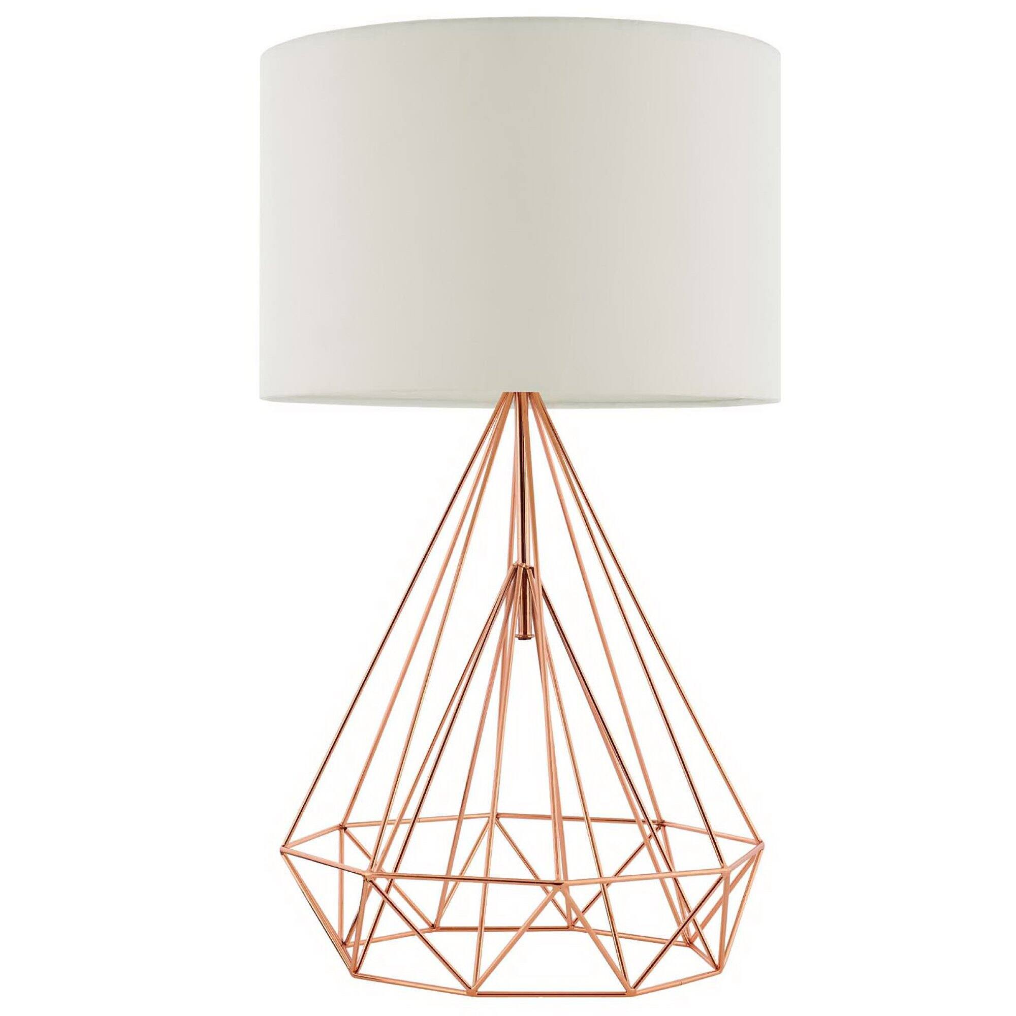 Angle. Modway - Precious Rose Gold Table Lamp by Modway.