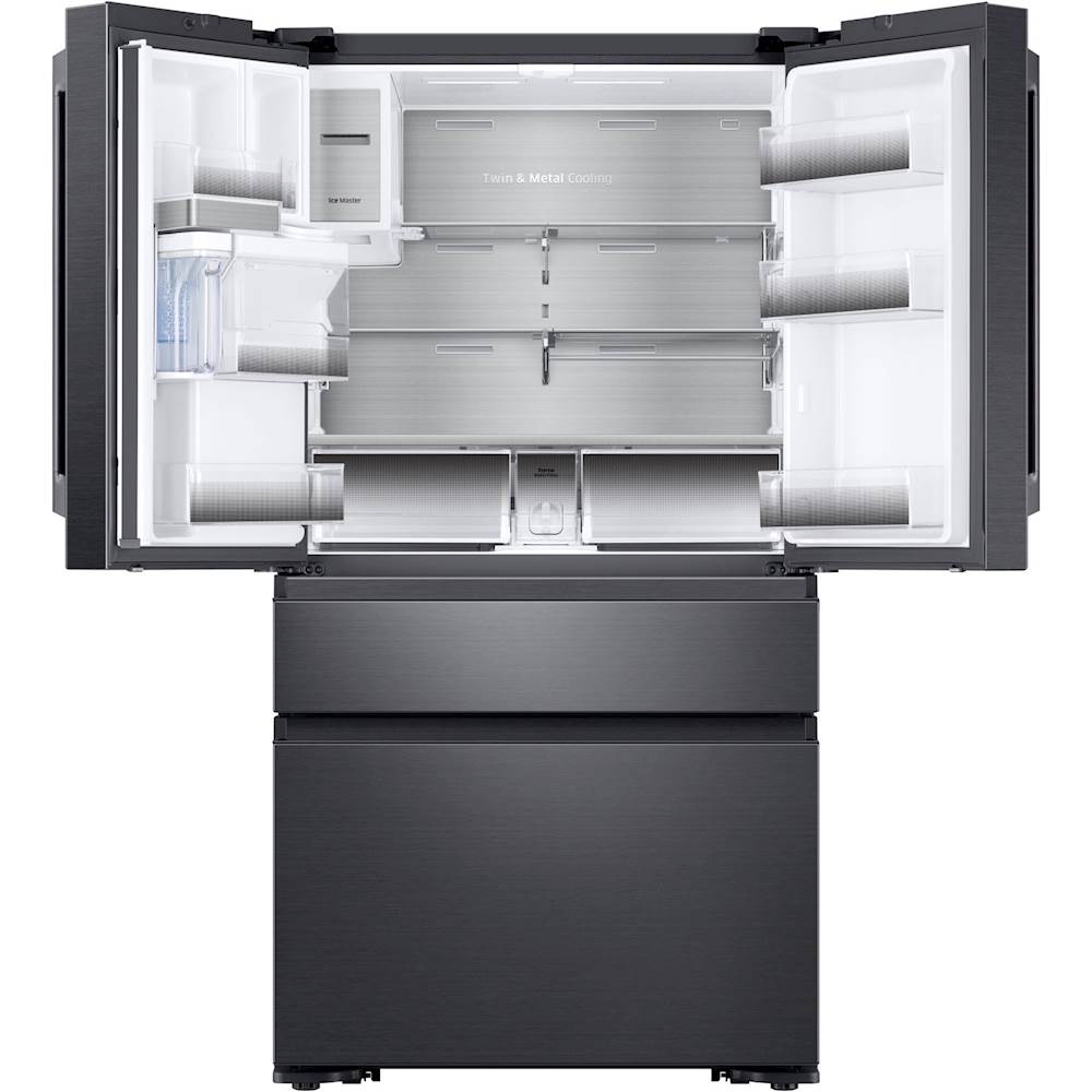 Samsung 22.6 cu ft 4-Door Flex French Door Counter Depth Refrigerator –  Black Stainless – All In Stock Today!