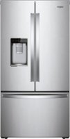 Whirlpool - 24 cu. ft. French Door Refrigerator with Auto-Humidity Crispers - Stainless Steel - Front_Zoom