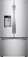 Whirlpool - 24 cu. ft. French Door Refrigerator with Auto-Humidity Crispers - Stainless Steel - Front_Zoom