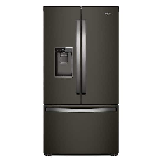 Whirlpool 23 8 Cu Ft French Door Counter Depth Refrigerator Black Stainless Steel Wrf954cihv Best Buy