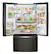 Alt View 3. Whirlpool - 24 cu. ft. French Door Refrigerator with Auto-Humidity Crispers - Black Stainless Steel.
