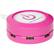 Alt View 1. ChargeHub - X5 5-Port USB SuperCharger (Worldwide Travel Pack) - Pink.