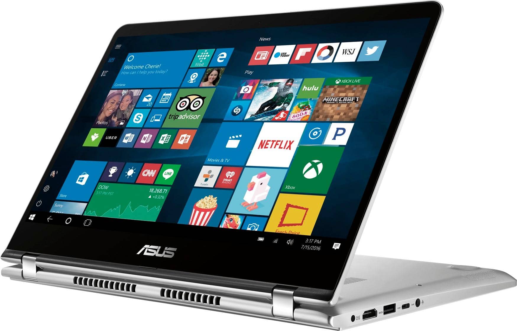 Alt View 11. ASUS - 2-in-1 14" Touch-Screen Laptop - Intel Core i5 - 8GB Memory - 1TB Hard Drive.