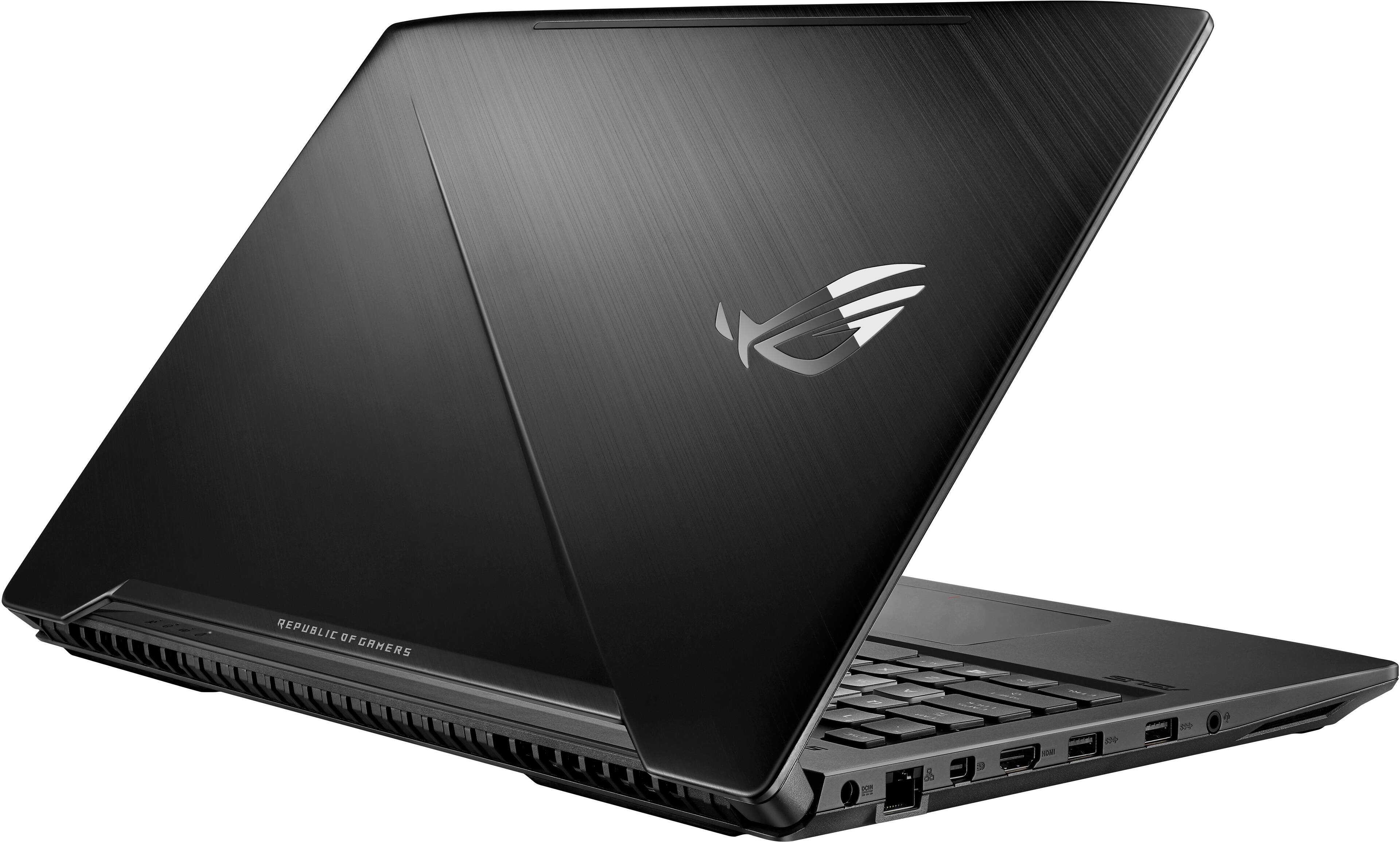 Alt View 14. ASUS - 15.6" Laptop - Intel Core i7 - 16GB Memory - NVIDIA GeForce GTX 1060 - 1TB Hard Drive + 128GB Solid State Drive - Soft touch black.