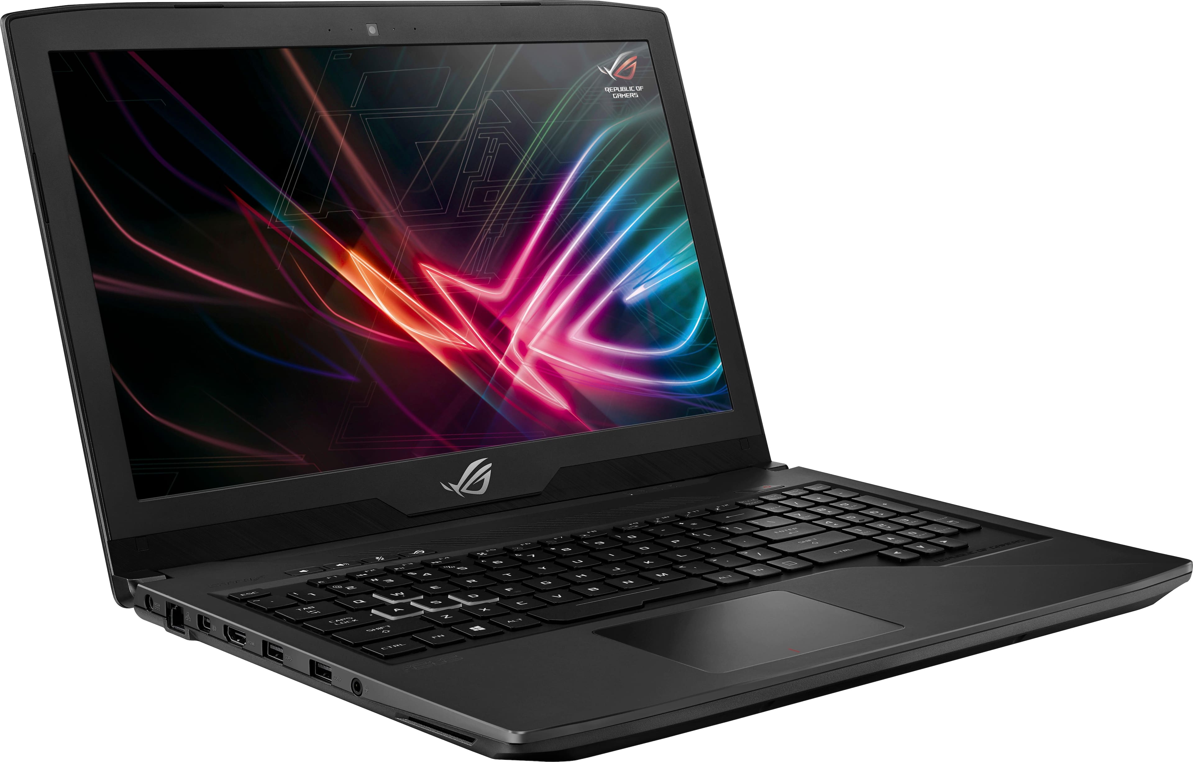 Alt View 17. ASUS - 15.6" Laptop - Intel Core i7 - 16GB Memory - NVIDIA GeForce GTX 1060 - 1TB Hard Drive + 128GB Solid State Drive - Soft touch black.