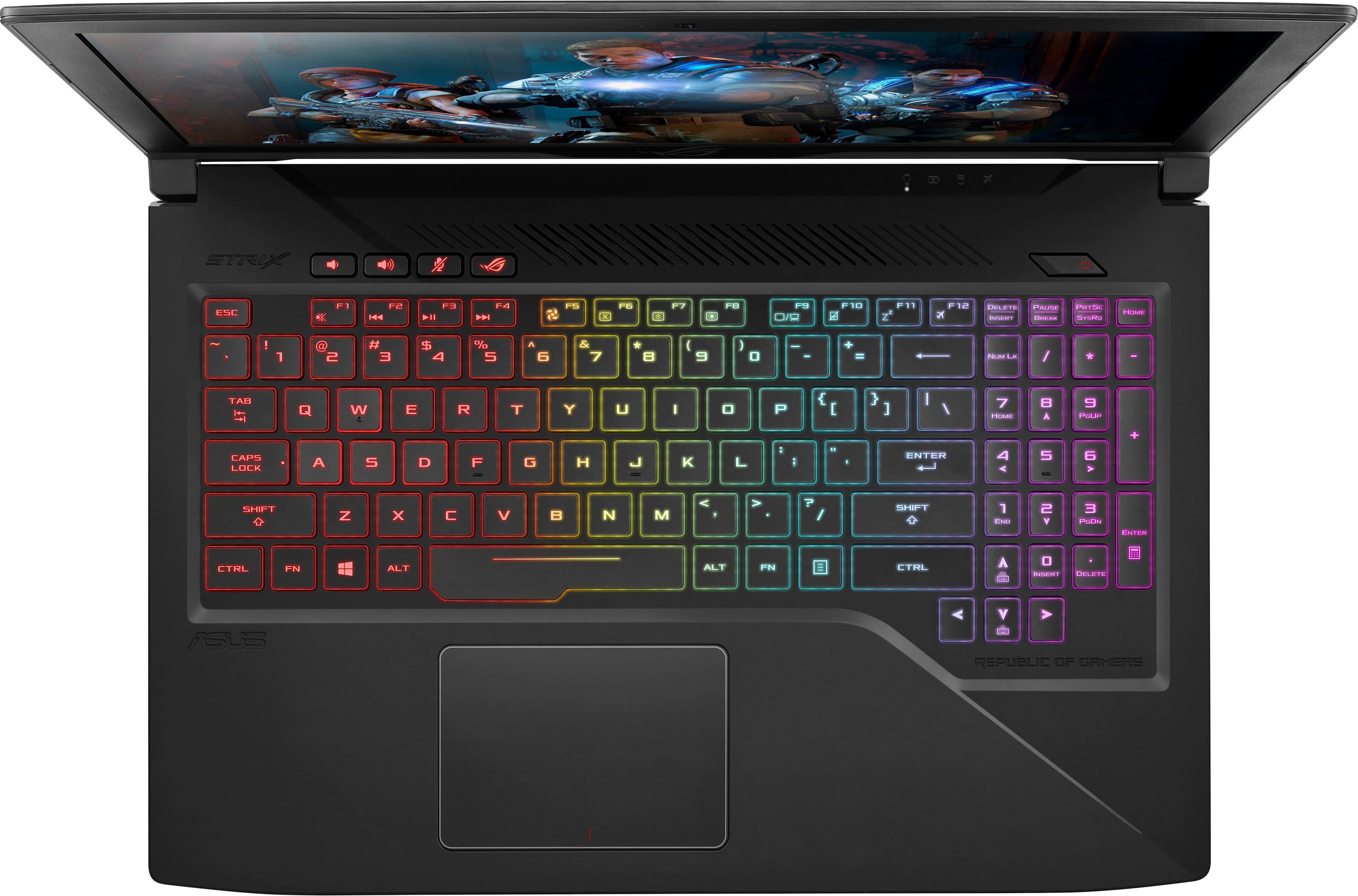 Alt View 19. ASUS - 15.6" Laptop - Intel Core i7 - 16GB Memory - NVIDIA GeForce GTX 1060 - 1TB Hard Drive + 128GB Solid State Drive - Soft touch black.