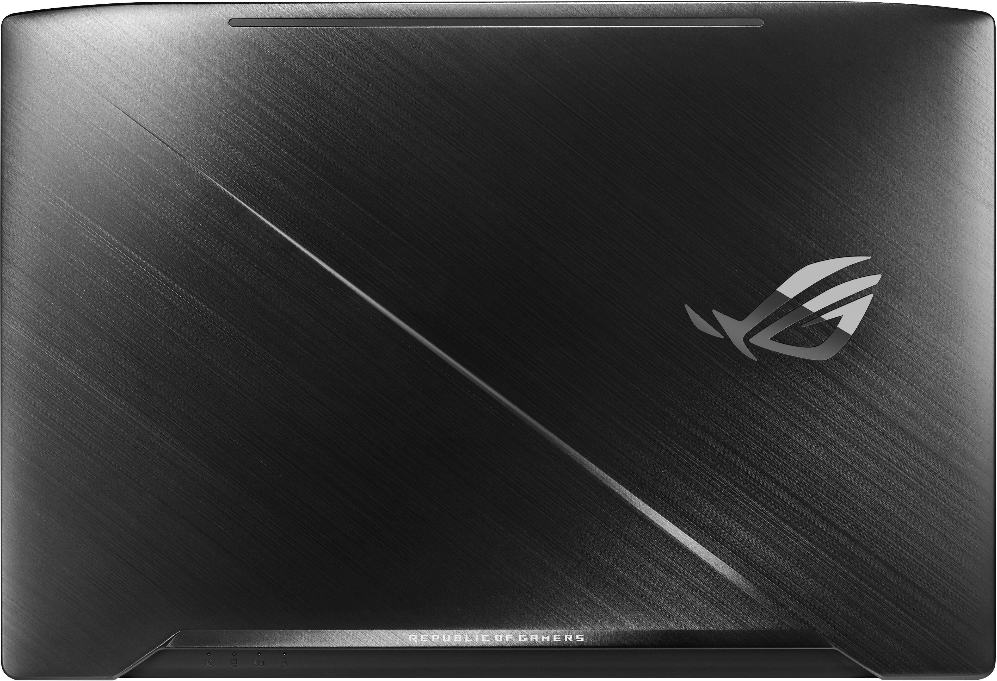 Alt View 3. ASUS - 15.6" Laptop - Intel Core i7 - 16GB Memory - NVIDIA GeForce GTX 1060 - 1TB Hard Drive + 128GB Solid State Drive - Soft touch black.